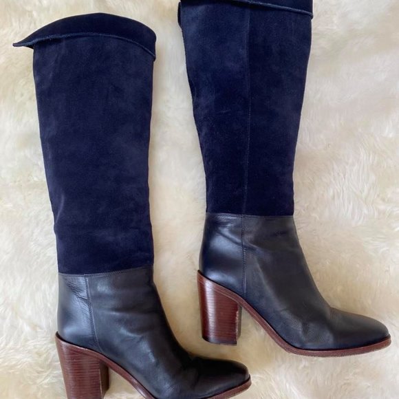 VERO CUGIO Leather/suede black boot. Size 7m - Picture 6 of 12